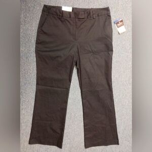 Repreve Black Flat Front Chino Slacks Size 14
